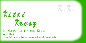 kitti kresz business card